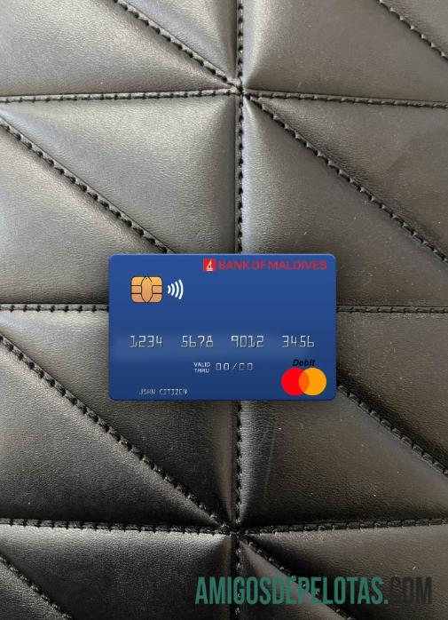 Maldivas Banco das Maldivas Mastercard Photolook Frente amostra